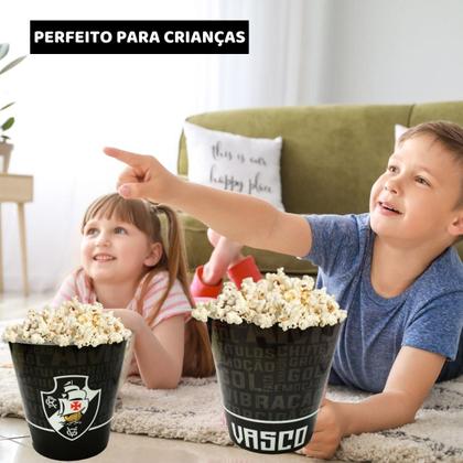 Imagem de Balde Para Pipoca Grande 2,5L Time Escudo Vasco Oficial