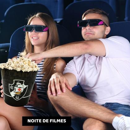 Imagem de Balde Para Pipoca Grande 2,5L Time Escudo Vasco Oficial