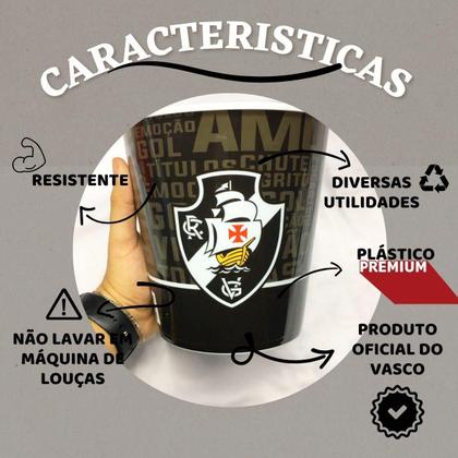 Imagem de Balde Para Pipoca Grande 2,5L Time Escudo Vasco Oficial