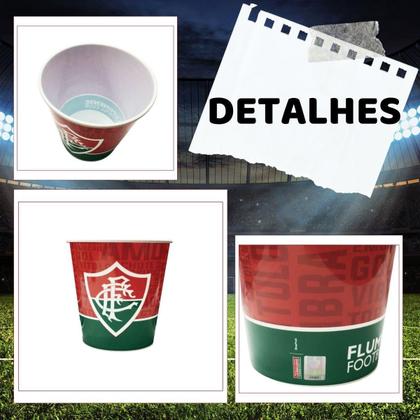 Imagem de Balde Pipoca Grande 2,5L Time Clube Fluminense Oficial