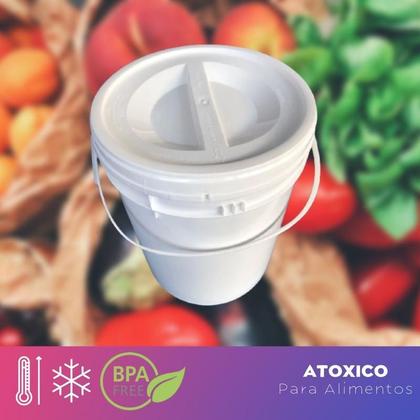 Imagem de Balde Plast 12L Tampa Rosca P Sorvete C Alça