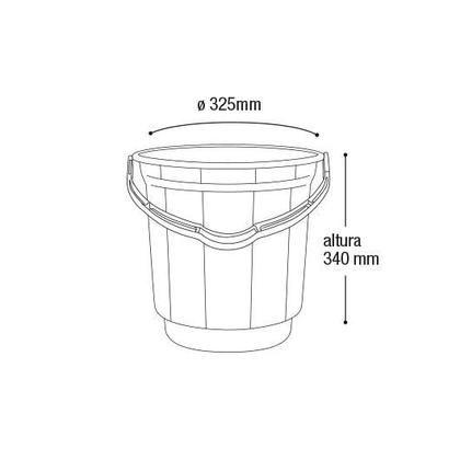 Imagem de Balde plastico 20 litros ARQPLAST