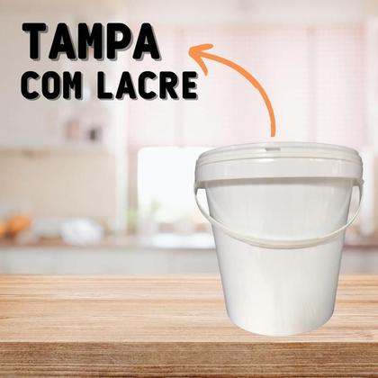 Imagem de Balde Plástico 3.6L Para Cloro Tampa Removível