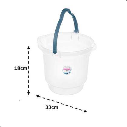 Imagem de Balde Plastico Para Limpeza e Uso Geral Hydrus 12L Sanremo