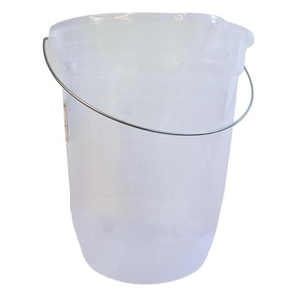 Imagem de Balde Plástico Reforçado Transparente 13,5 Litros