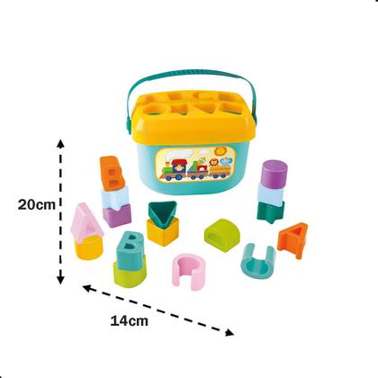 Imagem de Balde Primeiros Blocos Pedagógico Pimpolho