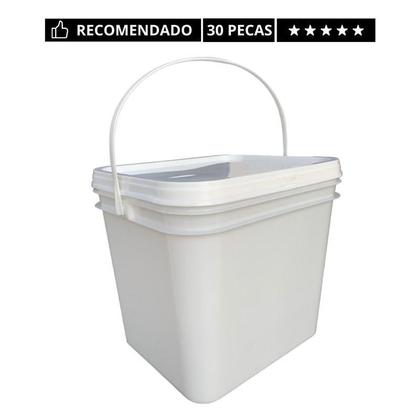 Imagem de Balde Retang 3.6L Tampa Lacre P Carregamento-30 Un