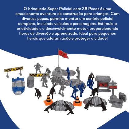 Imagem de Balde Super Policial Civil Miniatura Divertido Brinquedo