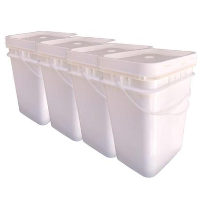 Imagem de Balde Ursinho Tupperware Retangular 20L - 4 Pçs