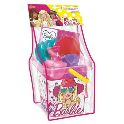 Imagem de Baldinho De Praia Com Acessórios Barbie F0028-4 - Fun