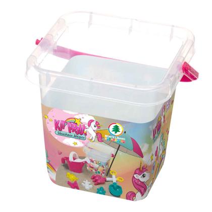 Imagem de Baldinho Kit Praia Areia Com Acessórios Monte Líbano - Balde Regador Rastelo Forminhas