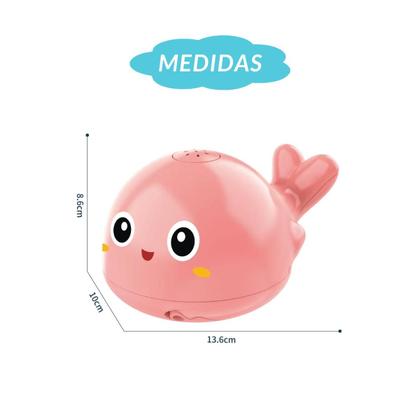 Imagem de Baleia Brinquedo Infantil Com Efeito de Luz e Água