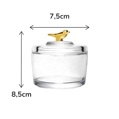 Imagem de Baleiro Bomboniere Kit Com 6 Potes Bird Pássaro Canário Gold