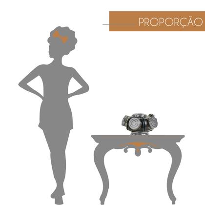 Baleiro de Vidro Médio Prata Giratório Bomboniere Antigo - Vidro & Decor Imagem de Baleiro de Vidro Médio Prata Giratório Bomboniere Antigo