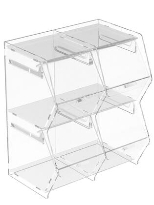 Imagem de Baleiro Idealle Em Acrilico Cristal 4 Nichos