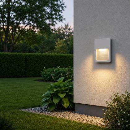 Imagem de Balizador 4x2 Sobrepor Led Fit Slim 2w Parede Escada Muro