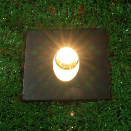Imagem de Balizador de Embutir Solo Piso Plus Quadrado Preto Led 3W 3000K Bivolt IP65