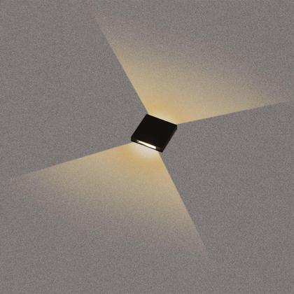 Imagem de Balizador De Solo Led Taschibra Flat 2 Fachos Preto Bivolt