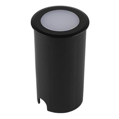 Imagem de Balizador Embutir Solo Preto 1w Quente 3000K Amarelo IP67