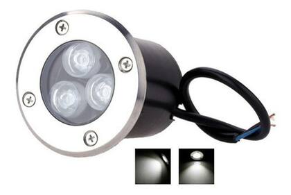 Imagem de Balizador Led 3w Luminária Solo Piso Branco Frio