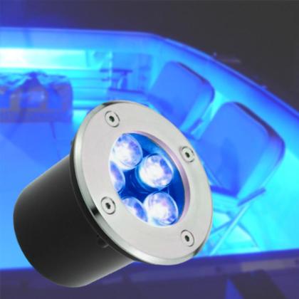 Imagem de Balizador LED 5w Verde Embutir IP67 Iluminação Casa Jardim Decoração