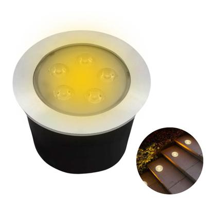 Imagem de Balizador Led Embutir Chão Piso Jardim 5w 3000k Bivolt Ip67