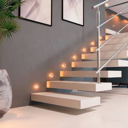 Imagem de Balizador Soft Piso/parede Led 2.0w 2700k Redondo Romalux (10089) Branco