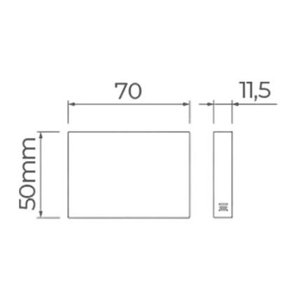 Imagem de Balizador Stella Mini Neu 2 de Sobrepor Led 1,5W Bivolt