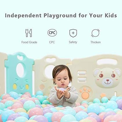 Imagem de Ball Pit Balls MoonxHome, pacote de 100 polegadas de 2,15 polegadas para crianças pequenas