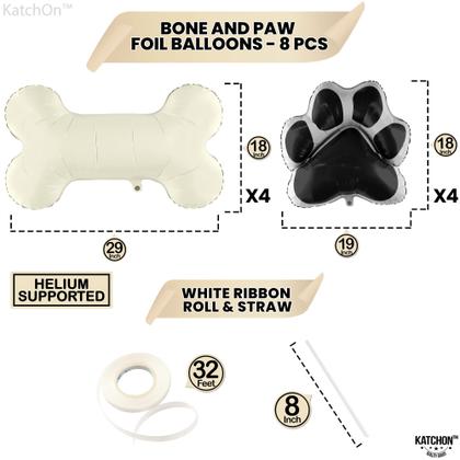 Imagem de Balloon KatChon Dog Paw and Bone, pacote de 29 polegadas com 8