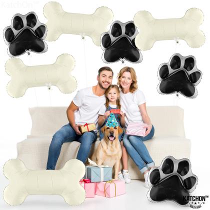 Imagem de Balloon KatChon Dog Paw and Bone, pacote de 29 polegadas com 8