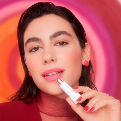 Imagem de Balm Labial Fruittella Morango com Creme Protetor Hidratante Lip Sabor Bala 3,5g Vult