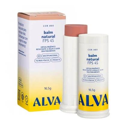Imagem de Balm Natural Alva FPS45 Cor 80 Base Protetor 16,5g
