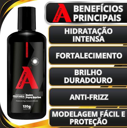 Imagem de Balm Para Barba Alfa Looks 120g Hidrata Modela E Perfuma