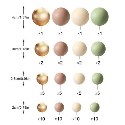 Imagem de Balões De Espuma Mini 72 Peças Para Decoração De Bolos De Natal, Aniversário, Chá De Bebê, Casamento