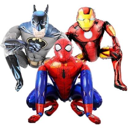 Imagem de Balões De Folha 3D De Super-Heróis Para Decoração De Festa De Aniversário Infantil, Chá De Bebê,