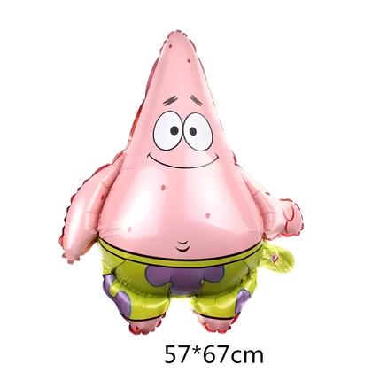 Imagem de Balões De Folha Do SpongeBob Patrick Star Para Festa De Aniversário Infantil Decoração De Chá De