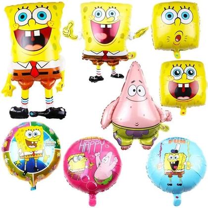 Imagem de Balões De Folha Do SpongeBob Patrick Star Para Festa De Aniversário Infantil Decoração De Chá De