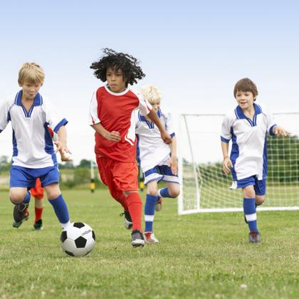 Imagem de Balón de Fútbol GoSports Talla 4 de Cuero Sintético con Bomba