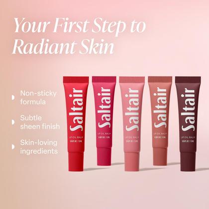 Imagem de Bálsamo de óleo labial Saltair Hydrating Clear & Tinted Gloss, pacote com 5
