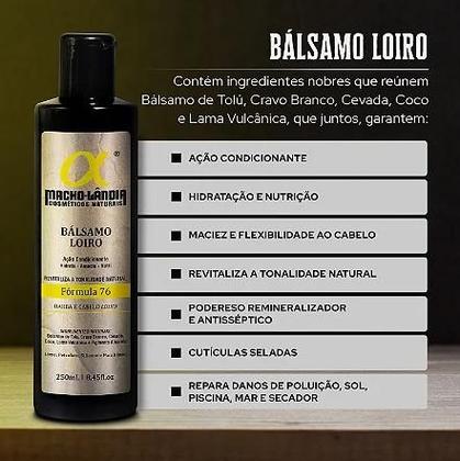 Imagem de Bálsamo Fórmula 76 Para Cabelos E Barbas Loiras - 250ml