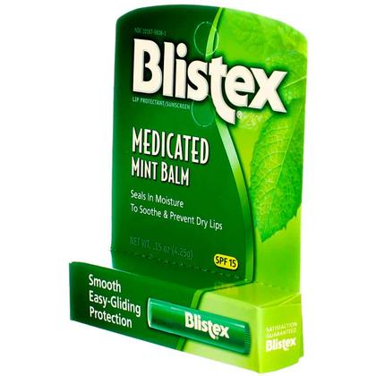 Imagem de Bálsamo labial Blistex Medicated Mint SPF 15 4,4 mL (pacote com 6)