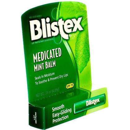 Imagem de Bálsamo labial Blistex Medicated Mint SPF 15 4,4 mL (pacote com 6)
