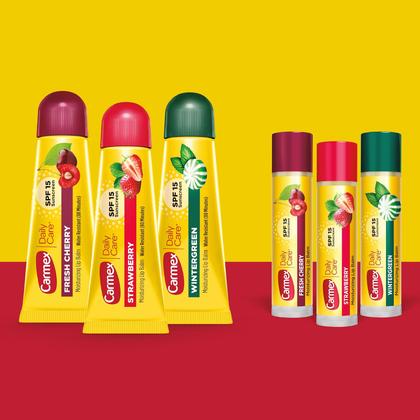 Imagem de Bálsamo labial Carmex Daily Care Hidratante SPF 15, pacote com 9
