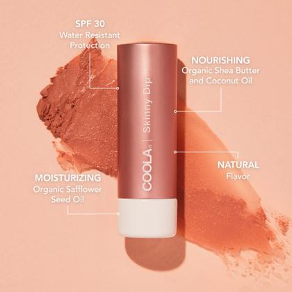 Imagem de Bálsamo labial COOLA tingido com protetor solar mineral vegano SPF 30 4,2 ml