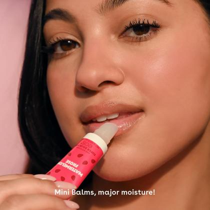 Imagem de Bálsamo labial eos 24H Moisture Super Balm Minis Melon Magic, pacote com 3 unidades