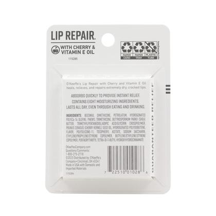 Imagem de Bálsamo labial O'Keeffe's Lip Repair com óleo de cereja e vitamina E (pacote com 3)