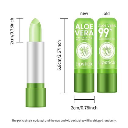 Imagem de Bálsamo labial Ownest Aloe Vera de longa duração, 5 pacotes de 17,5 g