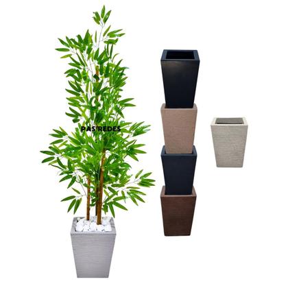 Imagem de Bambu Artificial Permanente + Vaso Decorativo