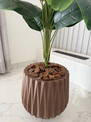 Imagem de Bananeira Buquê Planta Artificial Com Vaso Polietileno